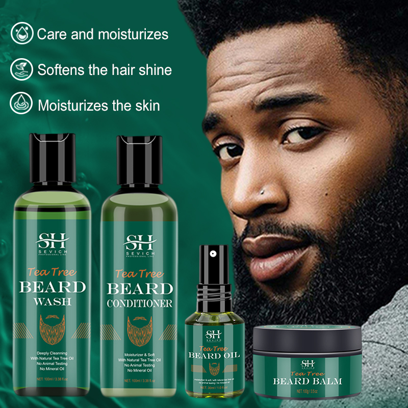 Hair Care Organic - Tea Tree Beard Oil Set For