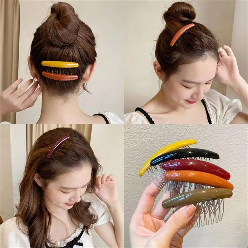 Solid Color Women Banana Comb  - огляд і ціна Hair Care Korean Products