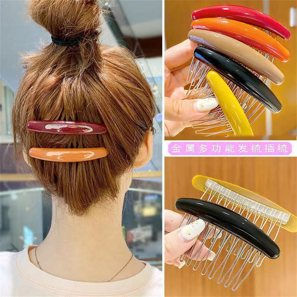 Solid Color Women Banana Comb  - огляд і ціна Hair Care Korean Products