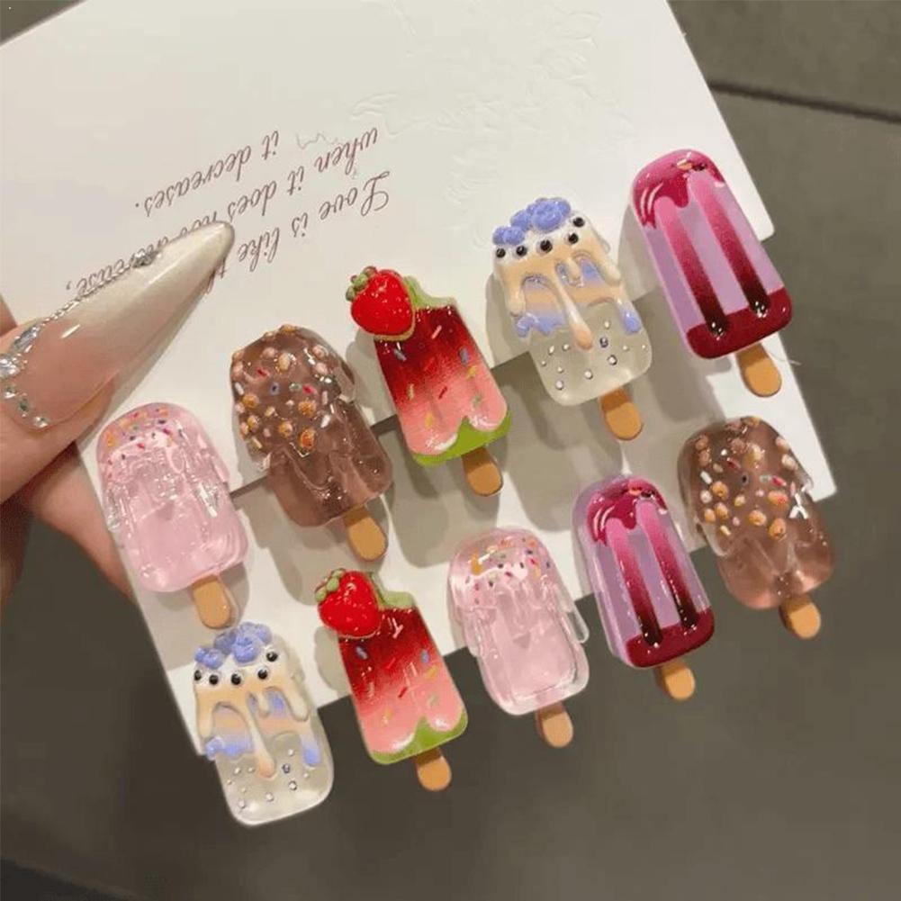 10Pcs Ice Cream Hair Clips Set - огляд і ціна Hair Care Lotion