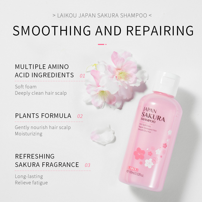LAIKOU Japan Sakura  Shampoo R - огляд і ціна Hair Care Korean Products
